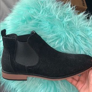 Black Chelsea boots from boohooman